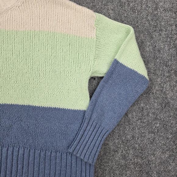 American Eagle Sweater Womens Small Striped Crewneck Pullover Knit Casual Preppy - Picture 12 of 16